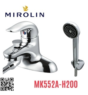 Vòi chậu liền sen tắm nóng lạnh Mirolin MK552A-H200