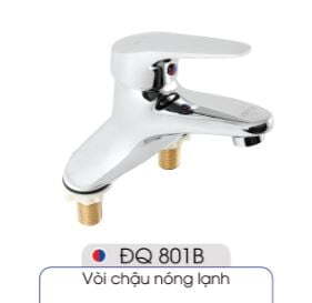 Vòi chậu một lỗ nóng lạnh ĐQ 801B