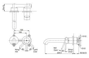 Vòi chậu nóng lạnh Toto TLS01310B