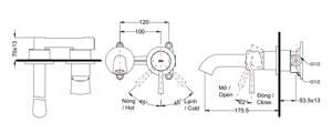 Vòi chậu nóng lạnh Toto TLS02307B