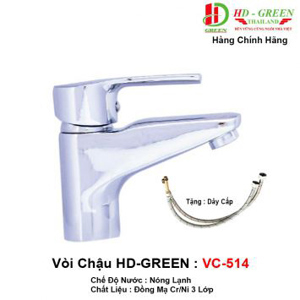 Vòi chậu rửa mặt Lavabo Hd Green VC-514