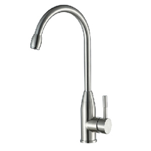 Vòi chén nóng lạnh thân tròn cong đầu bi inox304 Navier NV-205