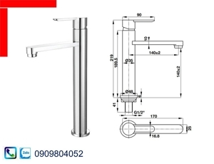 Vòi lạnh Hafele Vigor 140 495.61.137