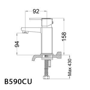 Vòi lavabo Caesar B590CU