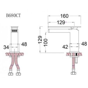 Vòi Lavabo Caesar B680CT