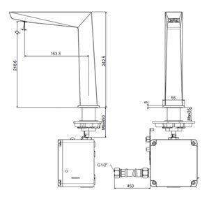 Vòi lavabo cảm ứng American Standard WF-8510