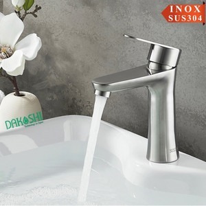 Vòi lavabo inox mờ Dakoshi I204