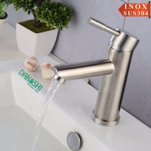 Vòi lavabo inox mờ Dakoshi I202