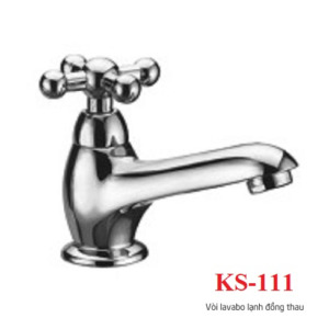 Vòi lavabo lanh đồng thau KS-111