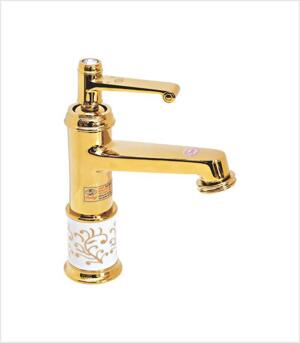 Vòi lavabo mạ vàng Everest MV17