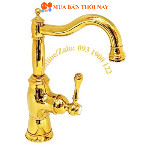 Vòi lavabo mạ vàng Everest MV27