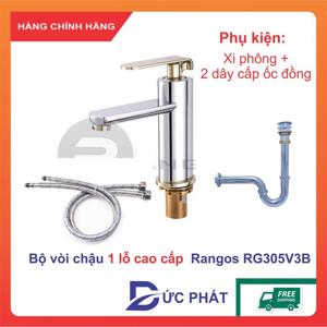 Vòi lavabo một lỗ Rangos RG-305V3B