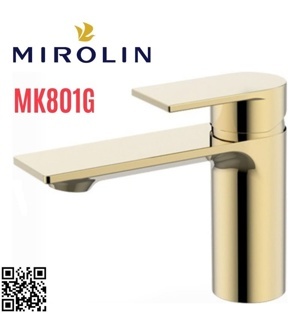 Vòi lavabo nóng lạnh 1 lỗ Hàn Quốc Mirolin MK801G