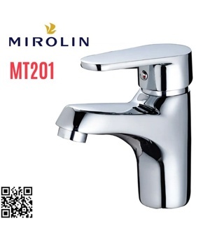 Vòi lavabo nóng lạnh 1 lỗ Thái Lan Mirolin MT201