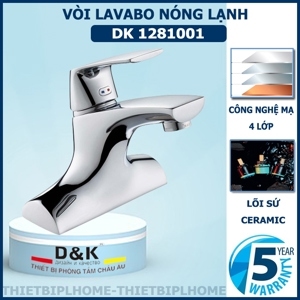 Vòi lavabo nóng lạnh D&K DK1281001