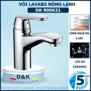 Vòi lavabo nóng lạnh D&K DK900621