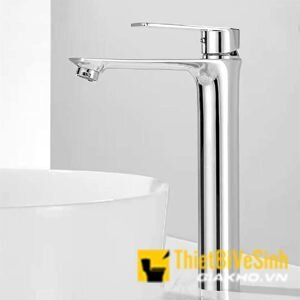 Vòi lavabo nóng lạnh đồng thau xi mạ crome Navier NV-716