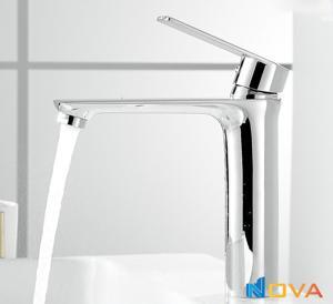 Vòi lavabo nóng lạnh đồng thau xi mạ crome Navier NV-716