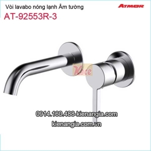 Vòi Lavabo nóng lạnh gắn tường Atmor AT92553R-3