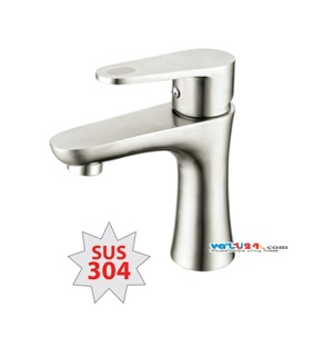 Vòi Lavabo Nóng Lạnh Inox 304 Eurover 4128