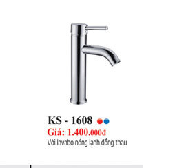 Vòi lavabo nóng lạnh KS-1608