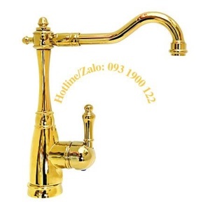 Vòi lavabo nóng lạnh mạ vàng Everest MV24