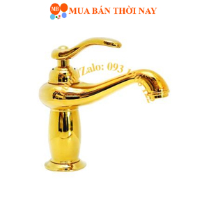 Vòi lavabo nóng lạnh mạ vàng Everest MV22