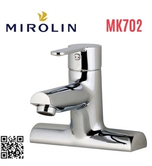 Vòi lavabo  nóng lạnh Mirolin MK 702 -  02 lỗ