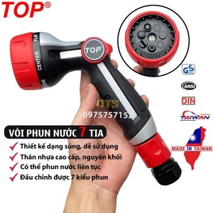 Vòi phun nước 7 tia cao cấp TOP TGW-00231VN