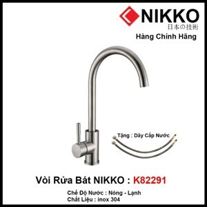 Vòi rửa bát 2 đường nước Nikko K82291