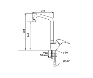 Vòi rửa bát CM 9206-RM