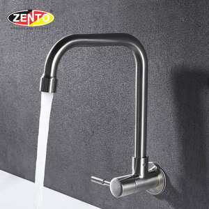 Vòi rửa bát đơn gắn tường inox304 Zento SUS4633