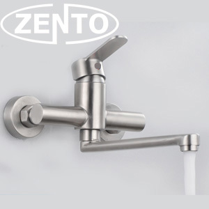 Vòi rửa bát gắn tường nóng lạnh inox304 Zento SUS4650