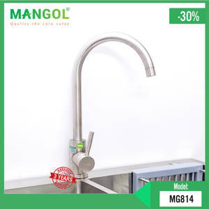 Vòi rửa bát inox nóng lạnh Mangol MG814