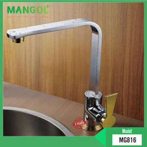 Vòi rửa bát inox nóng lạnh Mangol MG816