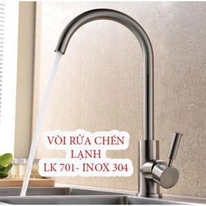 Vòi rửa bát lạnh LK-701 Inox Lucky