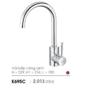 Vòi rửa bát nóng lạnh Caesar K665C