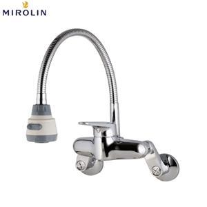 Vòi rửa bát nóng lạnh gắn tường Hàn Quốc Mirolin MK-503