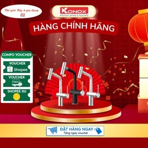 Vòi rửa bát nóng lạnh Konox Volta Nickel