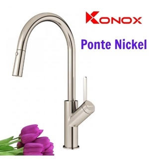 Vòi rửa bát rút dây Konox Ponte