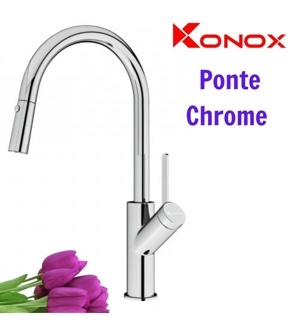 Vòi rửa bát rút dây Konox Ponte