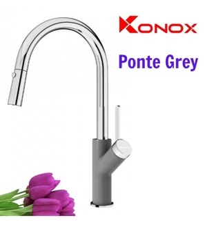 Vòi rửa bát rút dây Konox Ponte