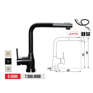 Vòi rửa chén Argo G-0585