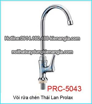 Vòi rửa chén lạnh tay cong Prolax PRC-5043