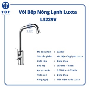 Vòi rửa chén Luxta L3229V