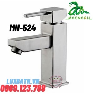 Vòi rửa lavabo nóng lạnh inox 304 Moonoah MN-524