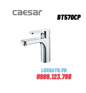 Vòi rửa mặt 1 chân nóng lạnh Caesar BT570CP