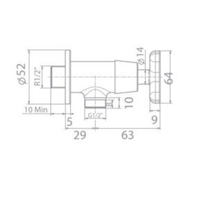 Vòi sen lạnh âm tường American Standard WF-T704
