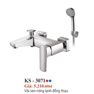 Vòi sen nóng lạnh đồng thau Kassani KS 3071