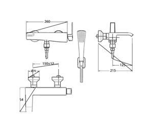 Vòi sen tắm nóng lạnh American Standard WF-0611